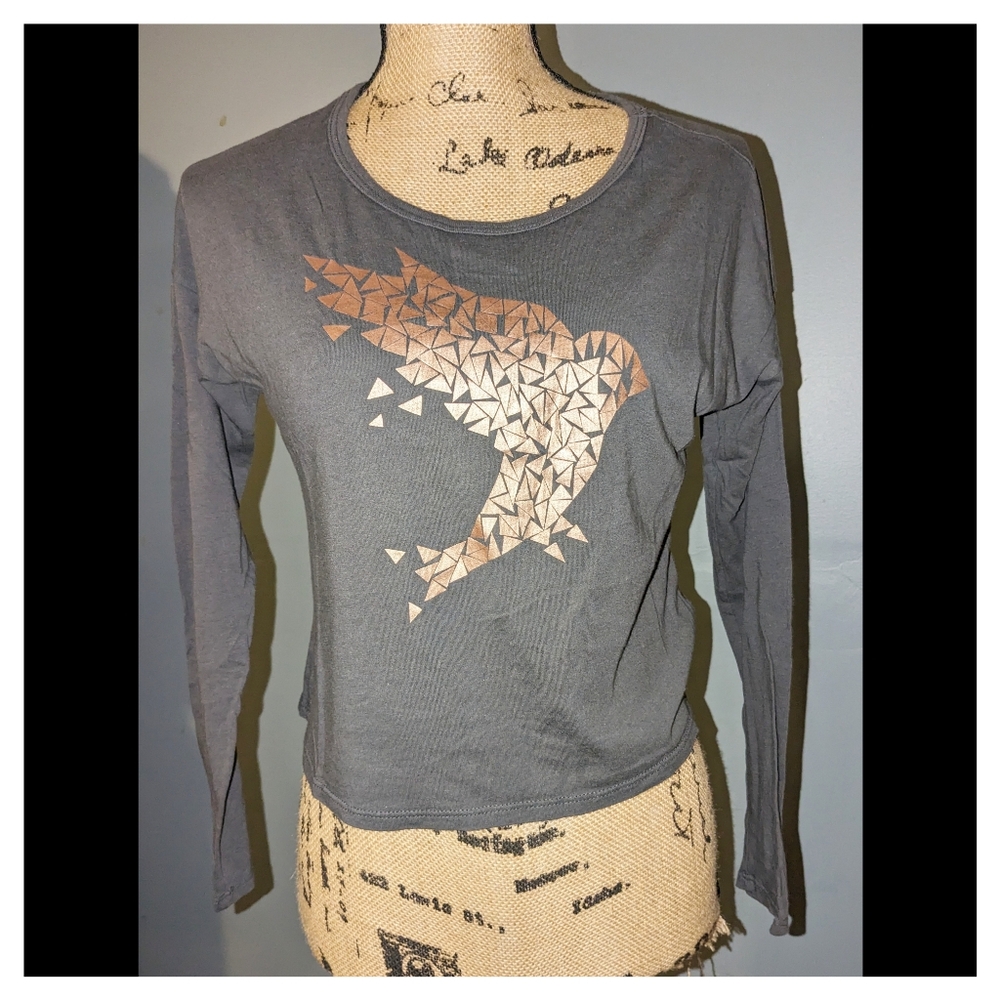 EVCR Evolution & Creation yoga floral bird Top size small